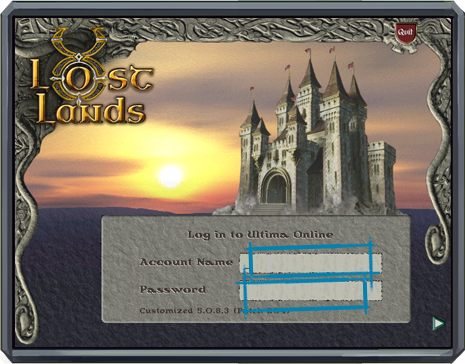 Connect to UO Lost Lands Custom Client